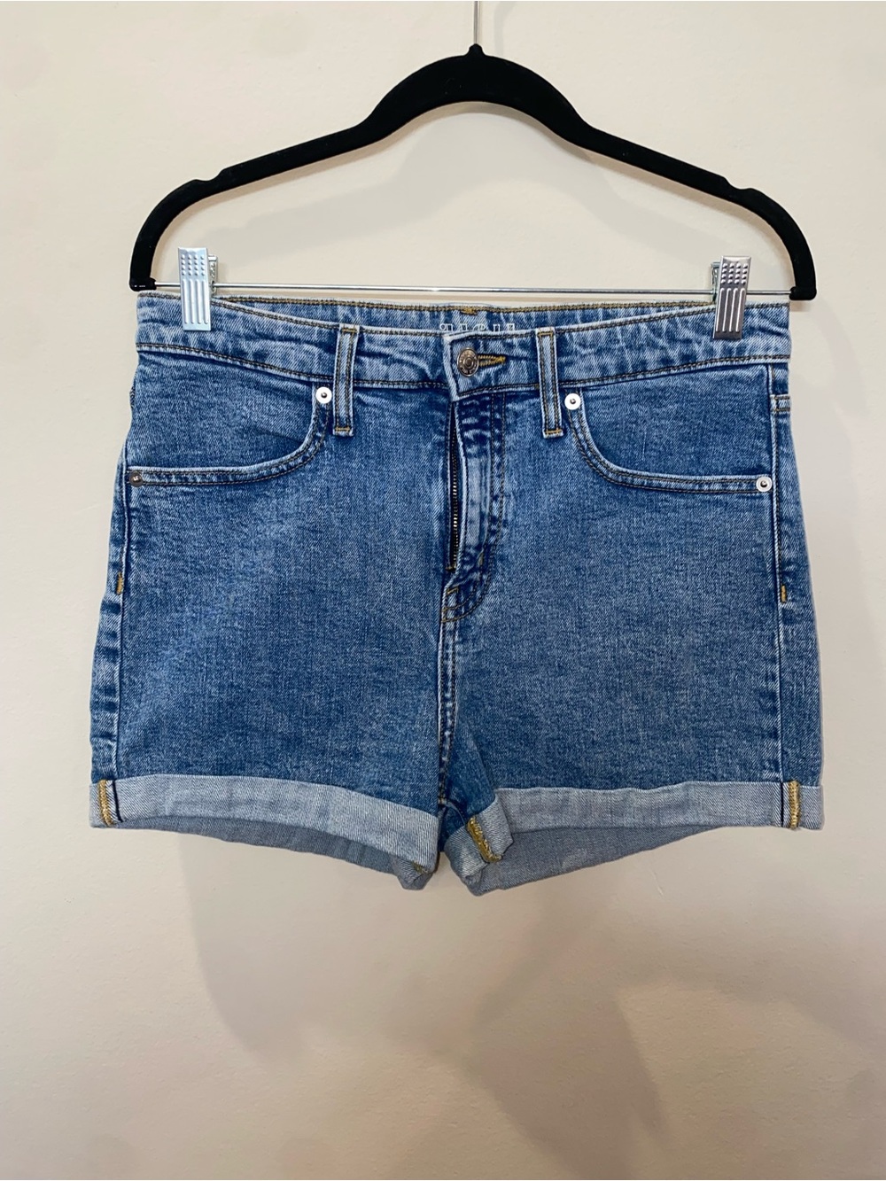 Wild Fable Cuffed High-Waist Denim Shorts